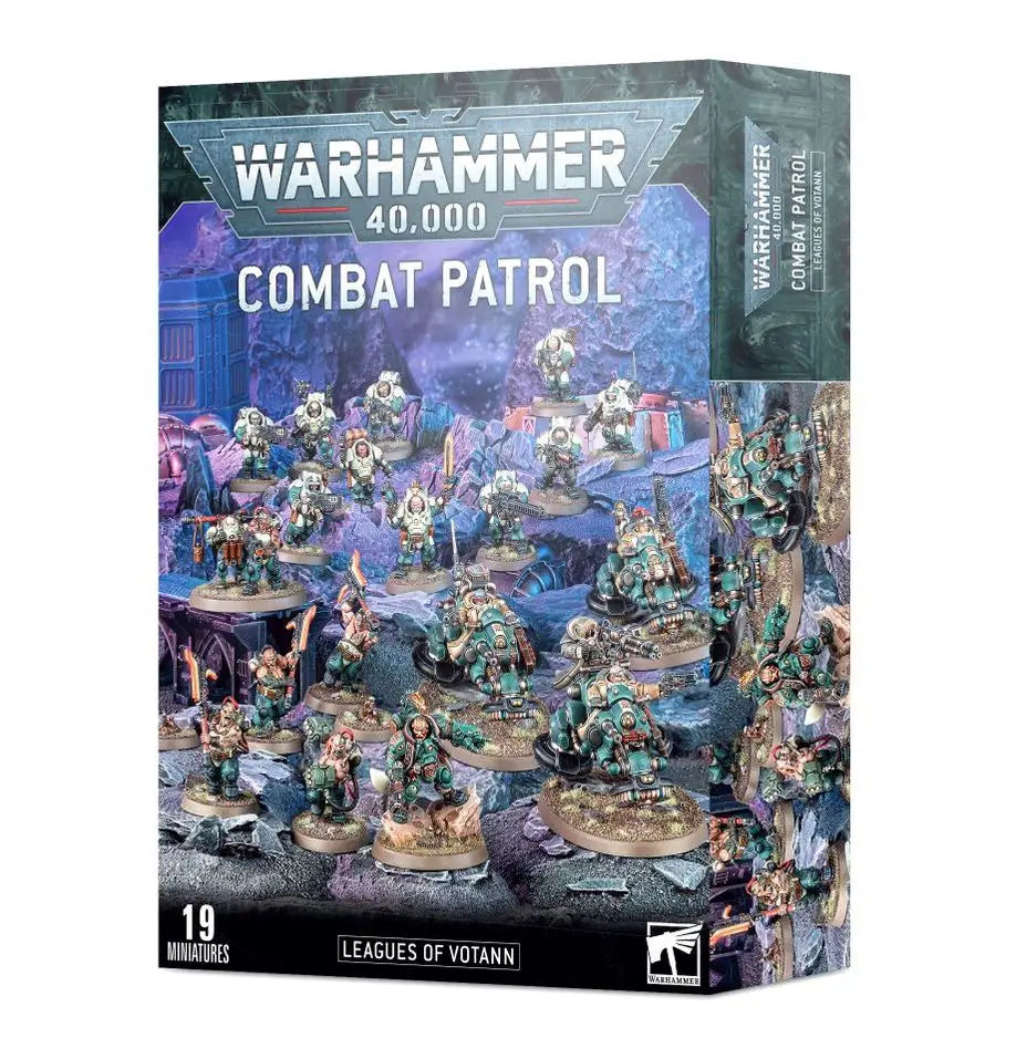 Warhammer 40k Leagues of Votann Combat Patrol box with Hernkyn Pioneers and Hearthkyn Warriors