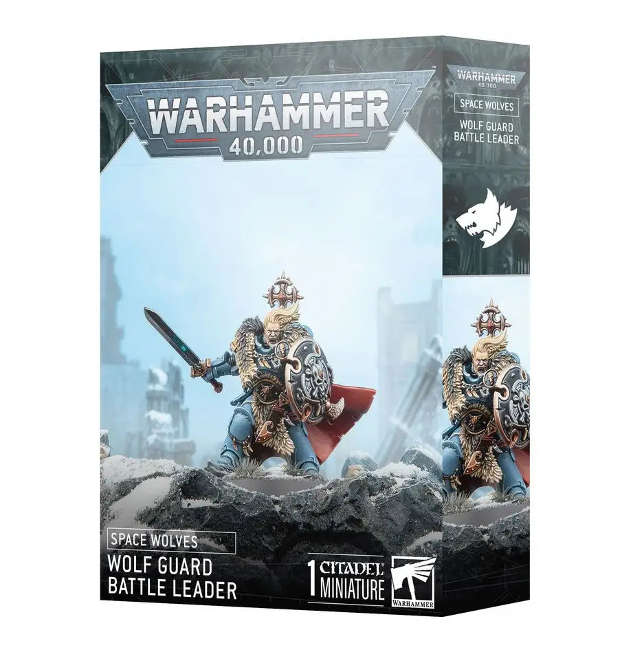Warhammer 40k Space Wolves Wolf Guard Battle Leader miniature kit for guard battle models
