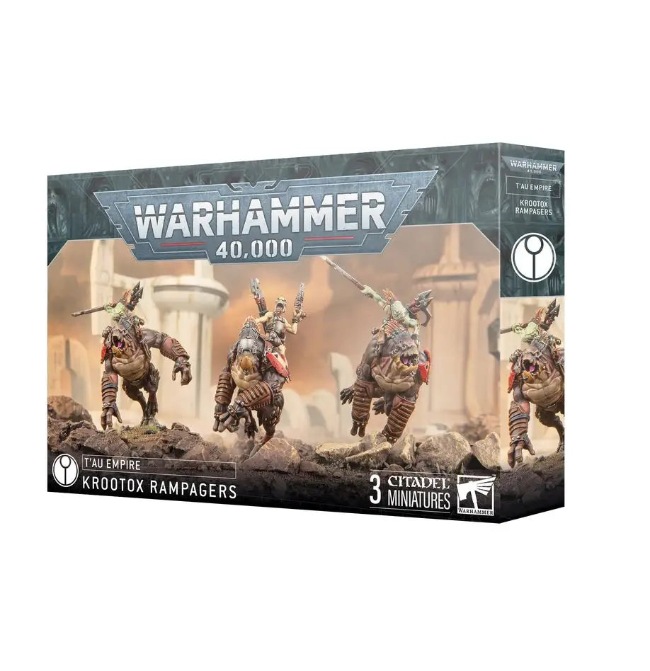 Warhammer 40k T’au Empire Krootox Rampagers miniature set for T’au Empire gaming scenes