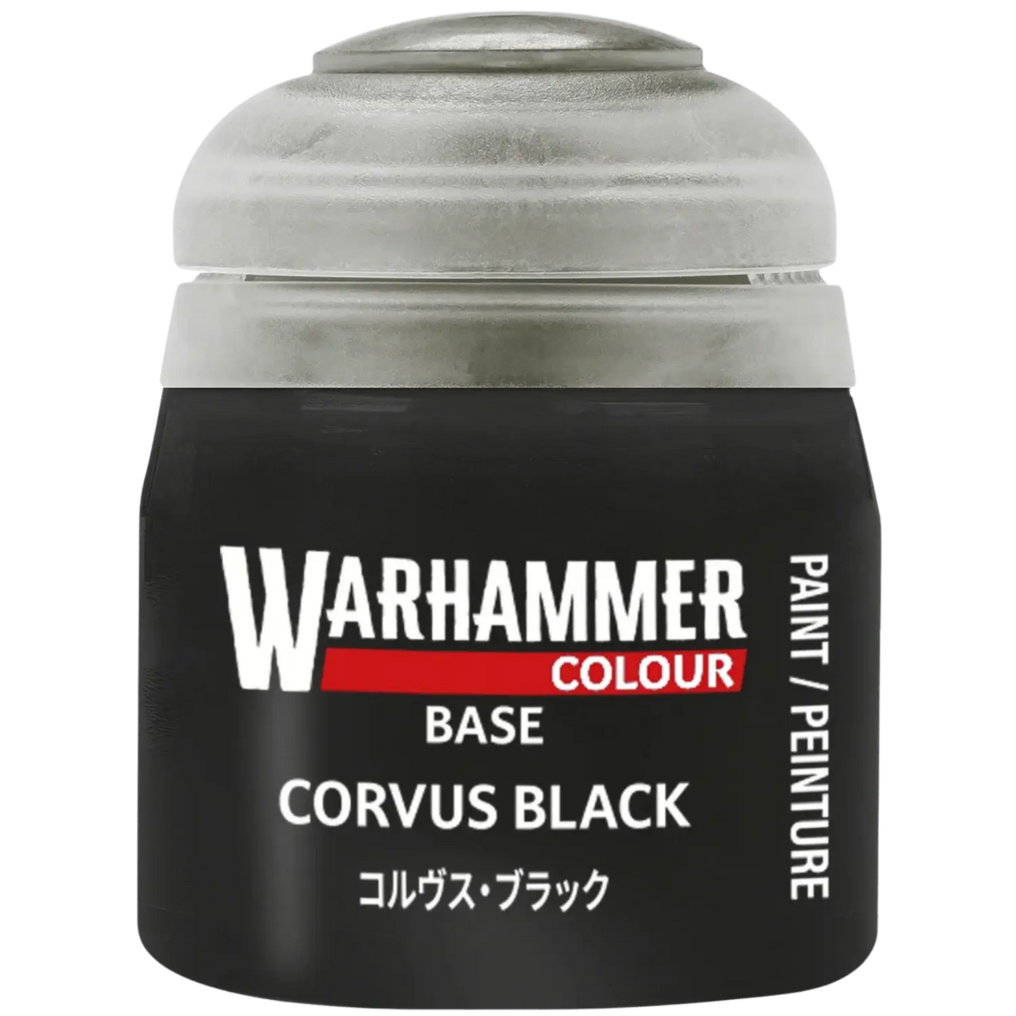 Warhammer Colour Paint: Base - Corvus Black - Miniatures - Paint
