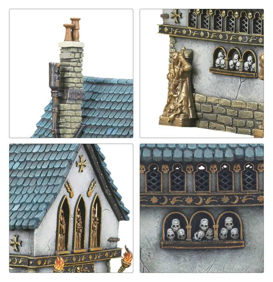 Gothic-style Sigmarite Chapel of the Empire for Warhammer trading cards collection