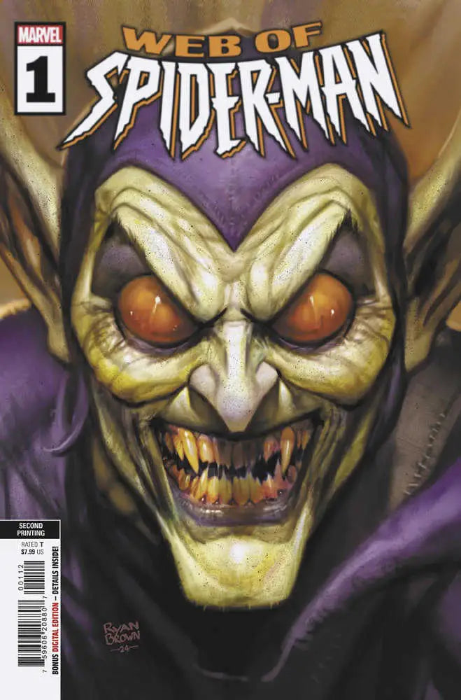 Web Of Spider-Man #1 Ryan Brown 2nd Print Variant - Comic Book