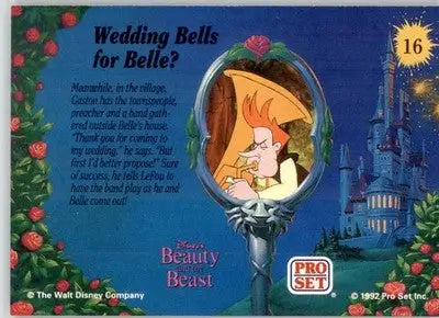 Wedding Bells for Belle? - 1992 Pro Set Beauty and the Beast - #16 - Non_sport - Non-Sports Card Single