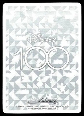 Collectible Weiss Schwarz Peter Pan card with Disney 100th anniversary branding and character silhouettes