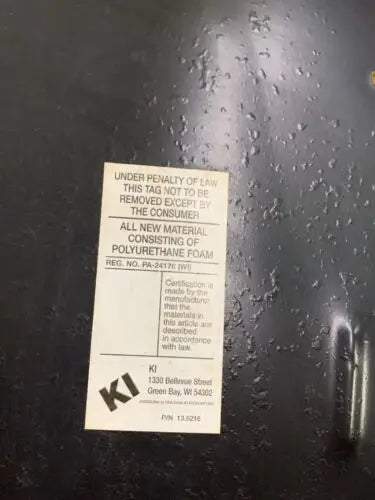 Furniture tag for WWE 2003 Vengeance Ringside VIP Chair featuring The Undertaker