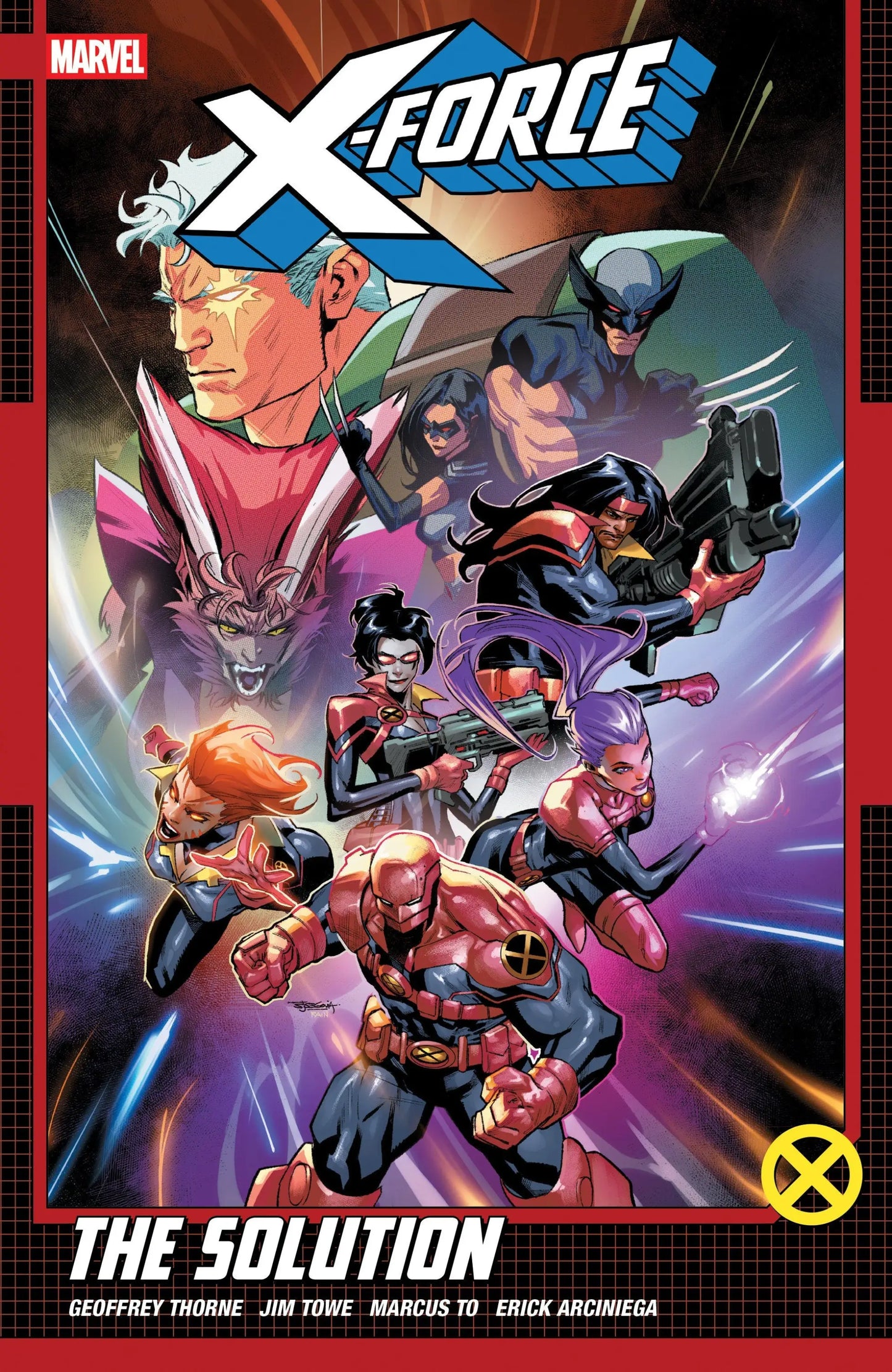 Comic book cover featuring X-Force characters from X-Force By Geoffrey Thorne Volume 2 The Solution