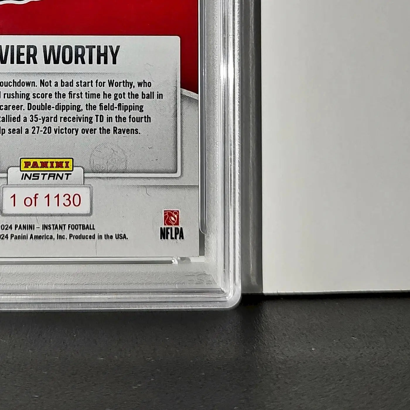 Xavier Worthy Rookie 2024 Panini Instant NFL #23 PSA 10 Gem Mint - Football Card Single