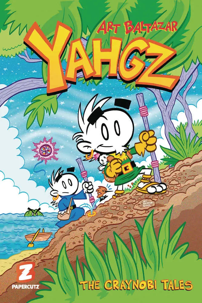 Cartoon comic book cover for Yahgz TPB Volume 1 showcasing vibrant artwork