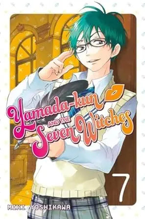 Manga cover featuring a green-haired character from Yamada Kun & Seven Witches Volume 07