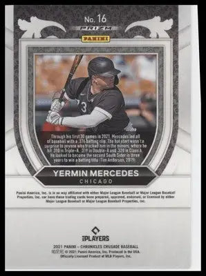 Yermin Mercedes 2021 Panini Chronicles Crusade Holo #16 Chicago White Sox - Baseball Card Single