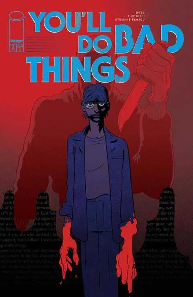 Comic book cover for Youll Do Bad Things #2 by Tyler Boss, Mature rated