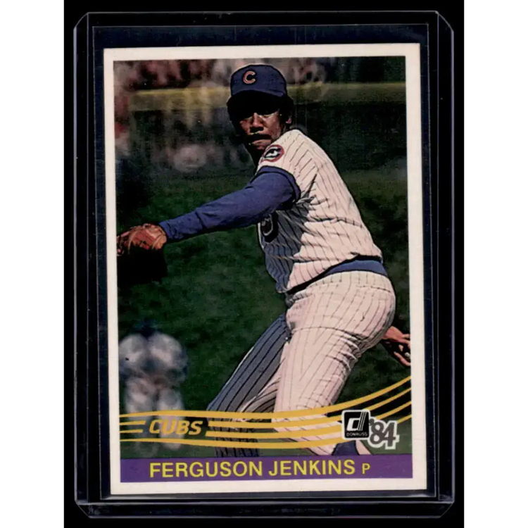 1984 Donruss #189 Ferguson Jenkins EX Chicago Cubs Baseball Card - Baseball Card Single