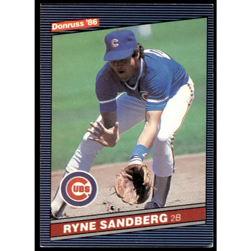 1986 Donruss #67 Ryne Sandberg EX Chicago Cubs Baseball Card - Baseball Card Single