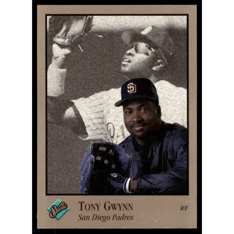 1992 Studio #104 Tony Gwynn NM/MT San Diego Padres Baseball Card - Baseball Card Single