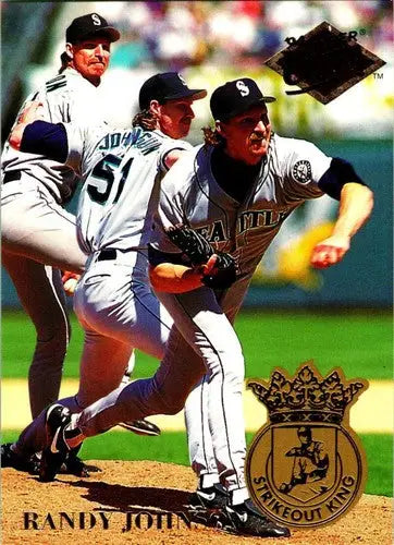 1994 Fleer Ultra Strikeout Kings #1 Randy Johnson NM Near Mint Mariners ID:82526 - Baseball Card Single