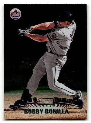 Original gloss Bobby Bonilla baseball card from 1999 Stadium Club New York Mets