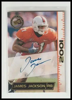 2001 PRESS PASS AUTO #NNO JAMES JACKSON - Other