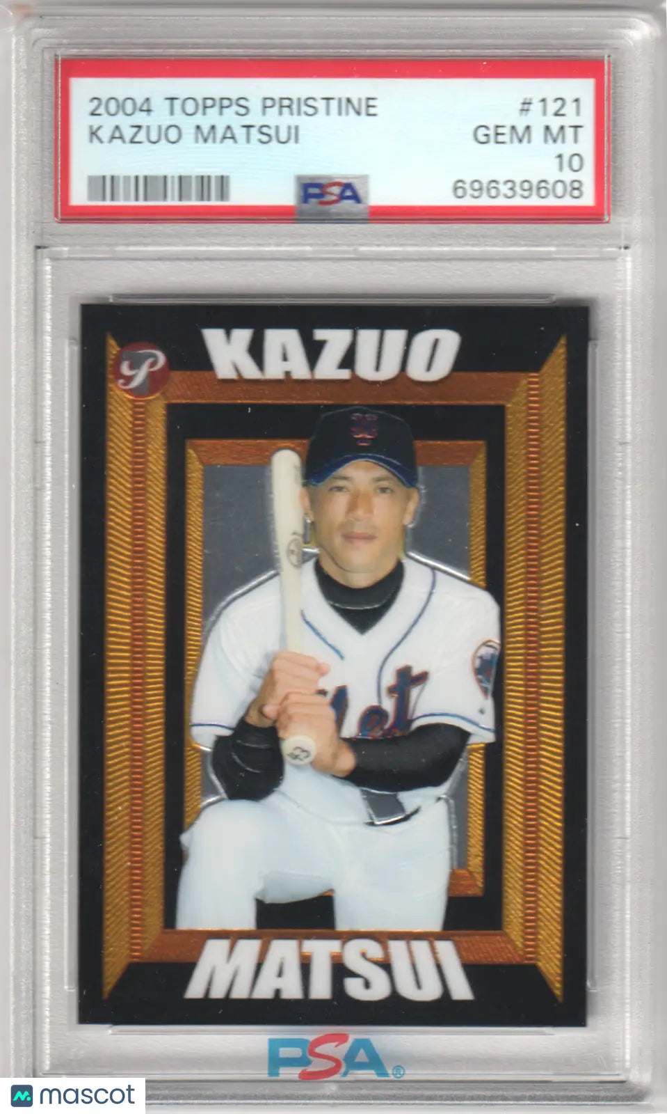 KAQUAO MATSUI 2004 Topps Pristine #121 PSA 10 GEM MINT - METS Pop 1 - Baseball Card Single