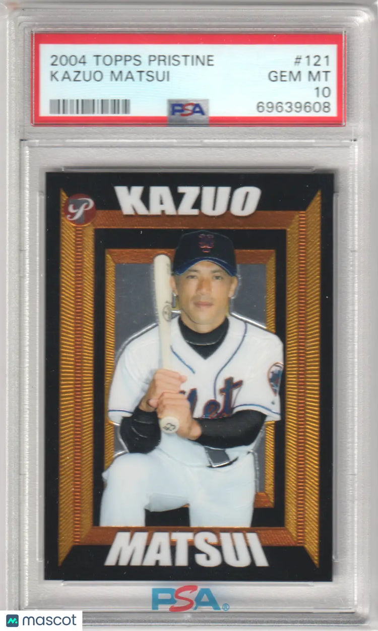 KAQUAO MATSUI 2004 Topps Pristine #121 PSA 10 GEM MINT - METS Pop 1 - Baseball Card Single