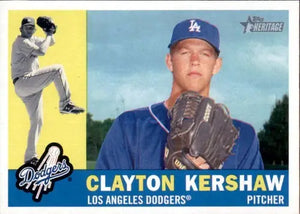 2009 Topps Heritage #343 Clayton Kershaw NM-MT Dodgers ID:81580 - Baseball Card Single