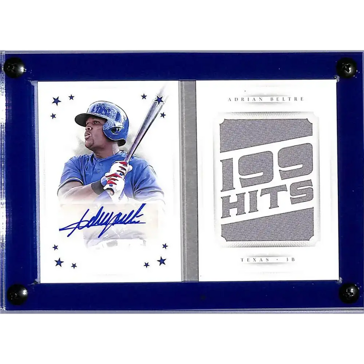 2016 Panini National Treasures Stars #SBMS-AB Adrian Beltre NM-MT MEM Auto 7/10 Texas Rangers - Baseball Card Single