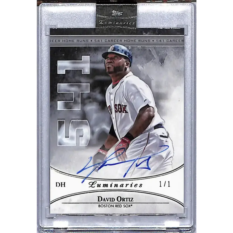 2017 Topps Luminaries Home Run Kings Black #HRK-DO David Ortiz NM-MT Auto 1/1 Boston Red Sox Baseball Card - Baseball