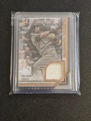 2018 Topps Museum Collection N.Cruz Meaningful Material Patch Relics Copper #/35 - Baseball Card Single