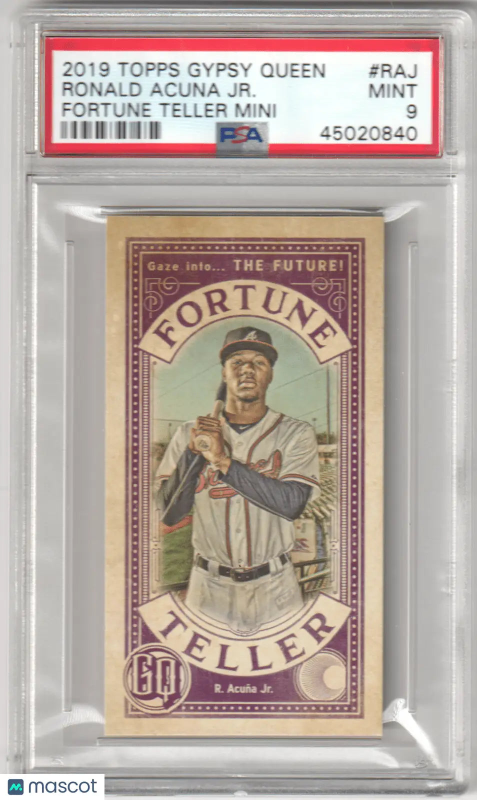 RONALD ACUNA JR. 2019 Topps Gypsy Queen Fortune Teller Mini #RAJ PSA 9 MINT - Baseball Card Single
