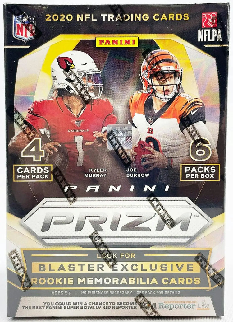 2020 Panini Prizm Football 6-Pack Blaster Box (Disco Prizms) - Football Card Box