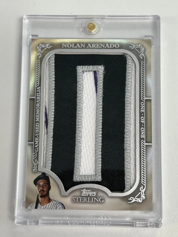 Nolan Arenado 2020 Topps Sterling Letter Patch #1/1 - Baseball Card Single