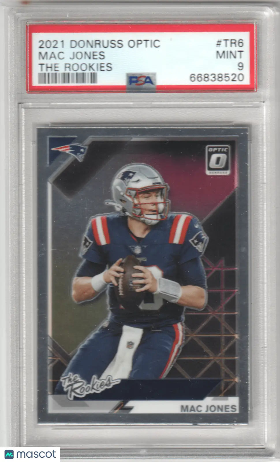 Columbia Hobby Panini Donruss Optic Mac Jones 2021 Rookie football card image