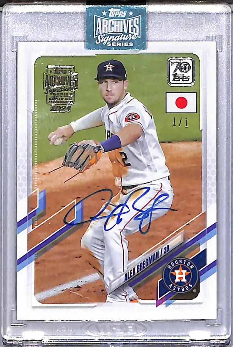 2021 Topps Archives Signature Series #164 Alex Bregman NM-MT Auto 1/1 Houston Astros