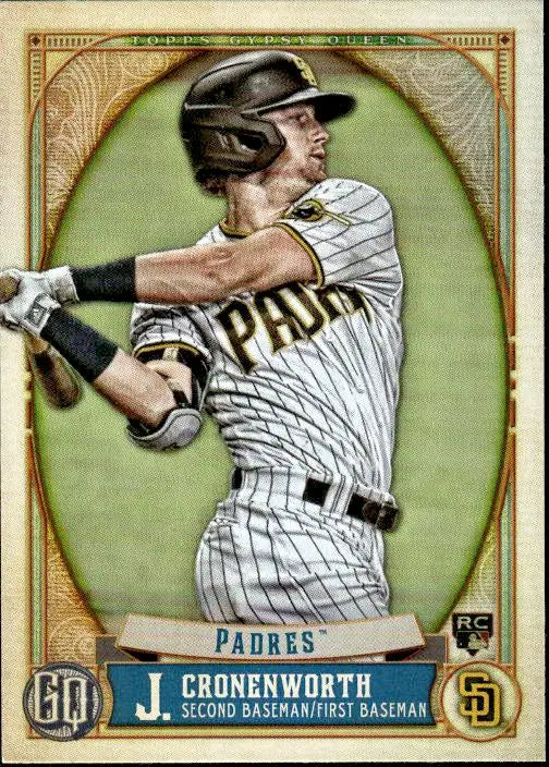 Baseball card from 2021 Topps Gypsy Queen featuring Jake Cronenworth before content update
