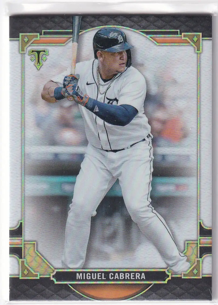 2022 TOPPS TRIPLE THREADS #38 MIGUEL CABRERA- DETROIT TIGERS