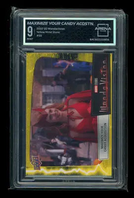2022 Upper Deck WandaVision Yellow Mind Stone #50 Arena Club 9 - Non-Sports Card Single