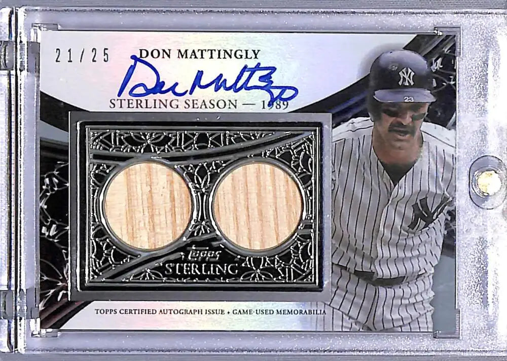 2023 Topps Sterling #SSAR-DMA2 Don Mattingly NM-MT MEM Auto 21/25 New York Yankees - Baseball Card Single