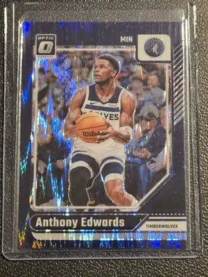 2024-25 Donruss Optic #31 Anthony Edwards Purple Shimmer - Basketball Card Single