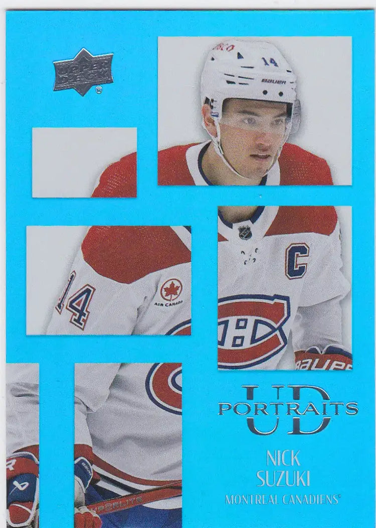 2024-25 Upper Deck #P57 Nick Suzuki Portraits Montreal Canadiens - Hockey Card Single