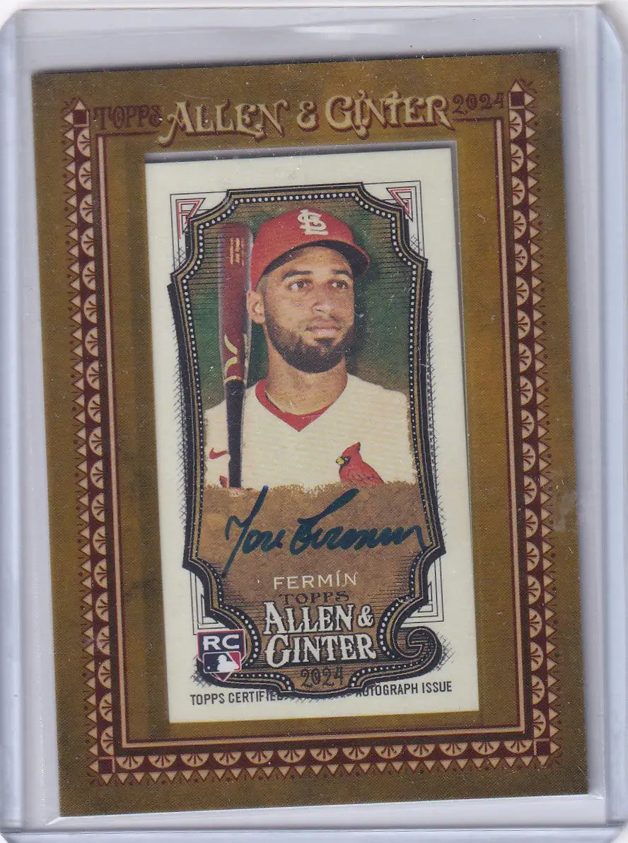 2024 Topps Allen & Ginter Framed Mini Auto #MA-JF Jose Fermin - Cardinals