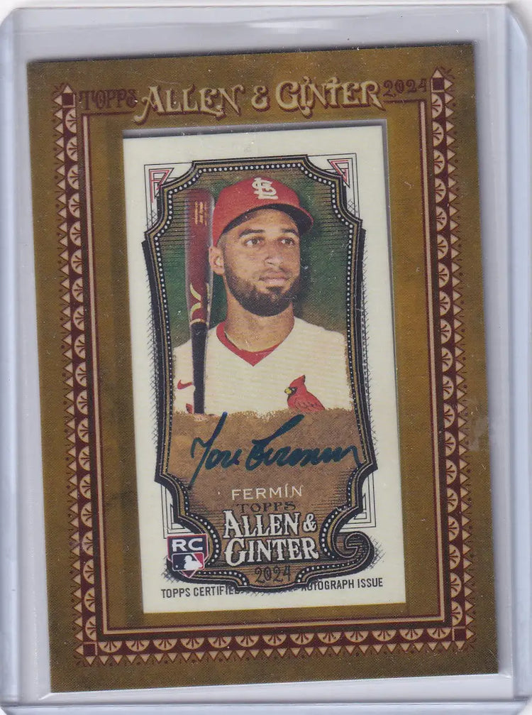 2024 Topps Allen & Ginter Framed Mini Auto #MA-JF Jose Fermin - Cardinals