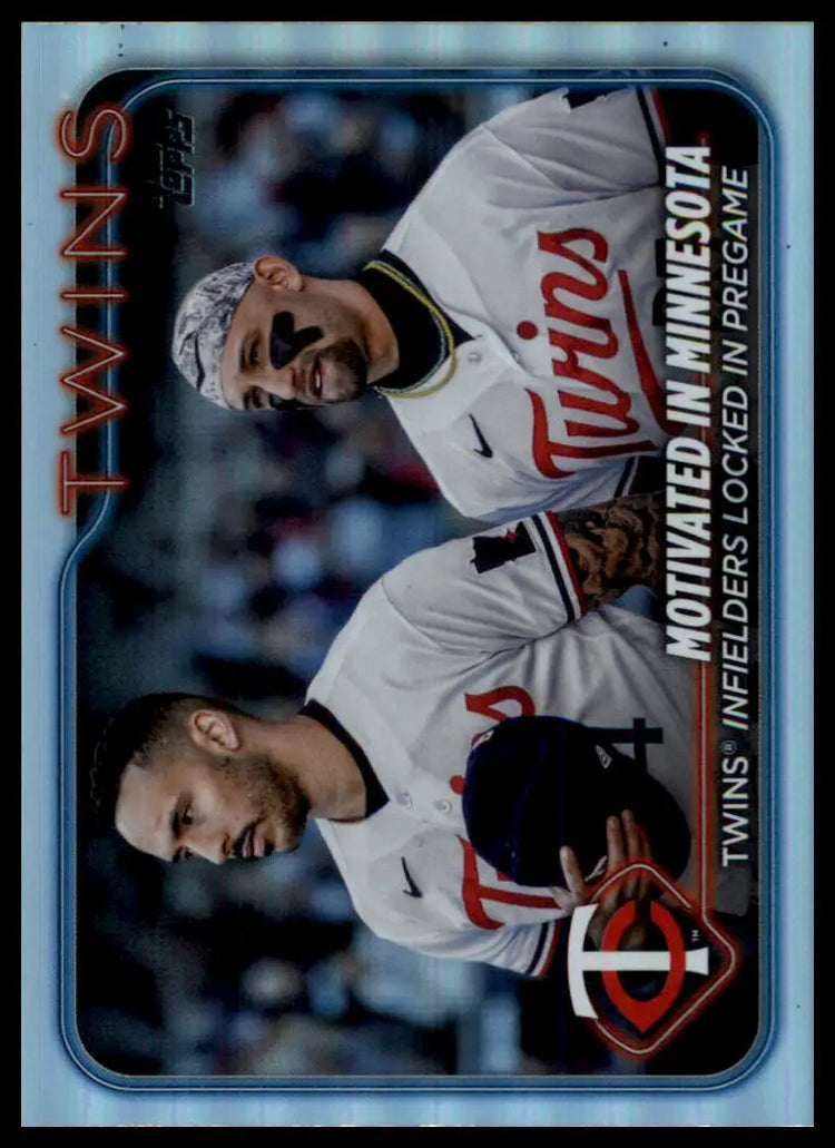 2024 Topps - Rainbow Foil Motivated In Minnesota (Correa / Lewis) 653 Twins NM - Baseball Card Single