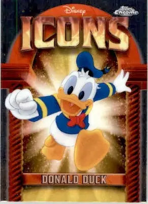 Donald Duck - 2025 Topps Chrome Disney - #DI-35 - Disney Icons - Disney Card Single