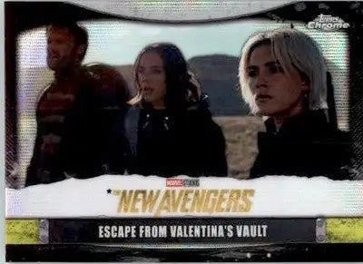 Escape from Valentina’s Vault 2025 Chrome Marvel #NA-19 New Avengers Logo Var - Marvel Card Single