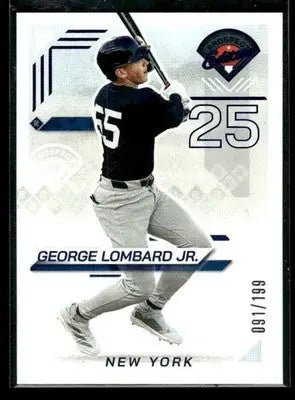 2025 Panini Prospect Edition George Lombard Jr. #53 Blue #/199 New York Yankees