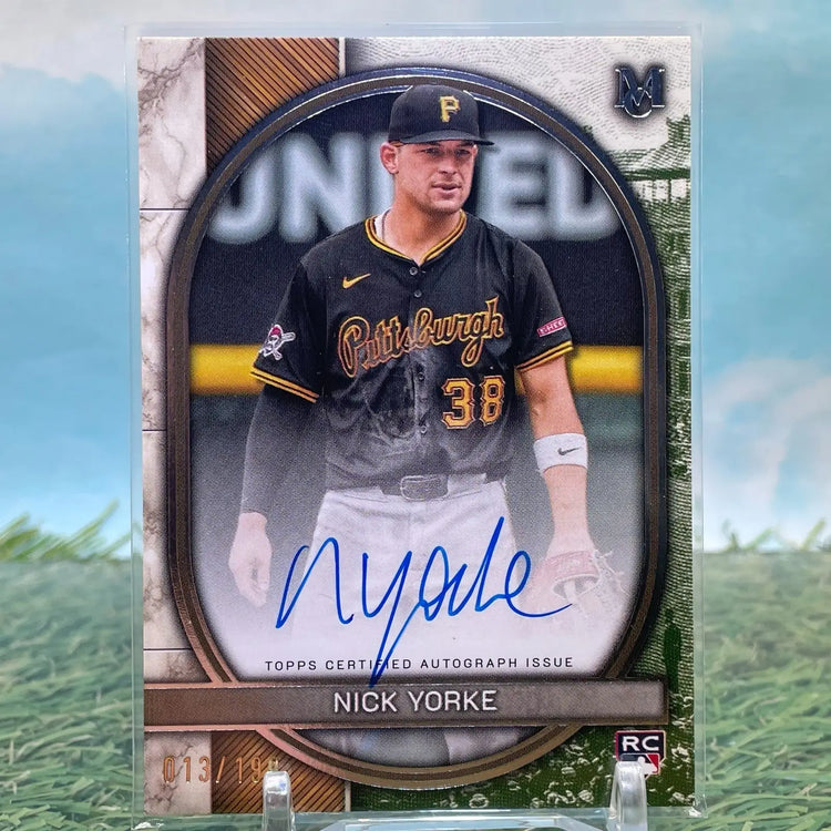 Nick Yorke 2025 Topps Museum Collection Archival Auto RC /199 #AA-NY Pirates