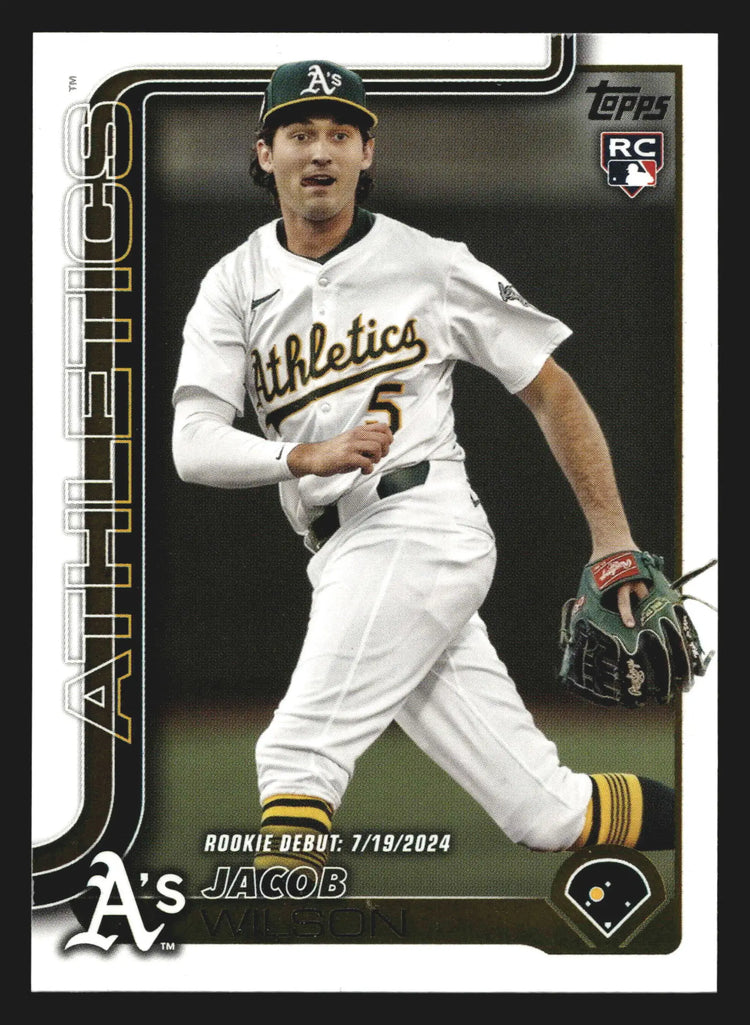2025 Topps Update #US180 Jacob Wilson Rookie Debut RC Athletics - Baseball Card Single