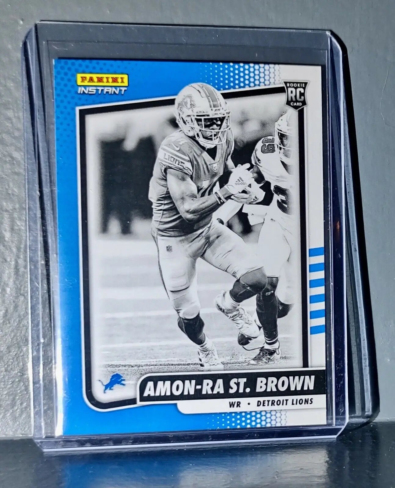 Amon-Ra St. Brown 2021 Panini NFL Black and White Rookies #29 Card 1/2728 - Football Card Single