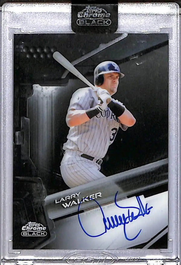 2026 Topps Chrome Black #CBA-LWA Larry Walker NM-MT Auto Colorado Rockies  Image 1