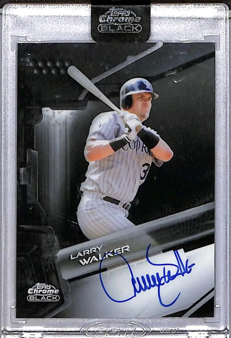2026 Topps Chrome Black #CBA-LWA Larry Walker NM-MT Auto Colorado Rockies  Image 1