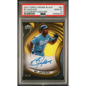 Bo Jackson Autographed Baseball Cards